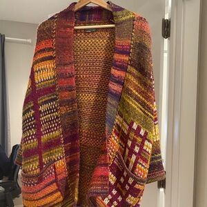 Anthropologie Colorful Knit Cardigan